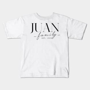 Juan Family EST. 2020, Surname, Juan Kids T-Shirt